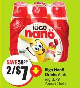 FreshCo Iogo nano drinks 6 pk offer
