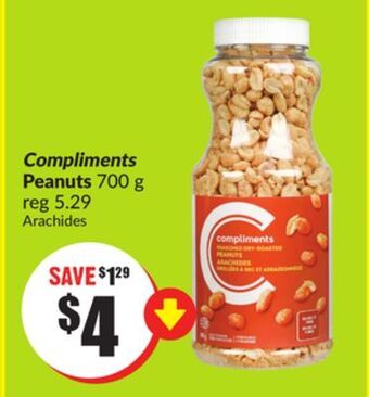 FreshCo Compliments peanuts 700 g offer