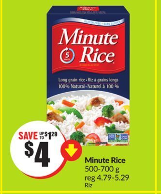 FreshCo Minute rice 500-700 g offer