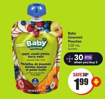 FreshCo Baby gourmet pouches 128 ml offer