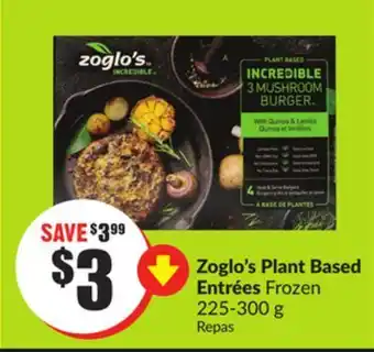 Chalo FreshCo Zoglo's plant based entrées frozen 225-300 g offer