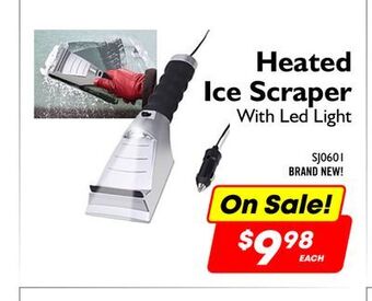 Factory Direct Debranded heated ice scraper with led light offer