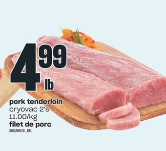 Valu-mart Filet de porc, 2's offer
