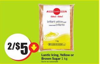 Chalo FreshCo Lantic icing, yellow or brown sugar 1 kg offer