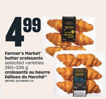 Valu-mart Croissants au beurre délices du marché, 260-336 g offer