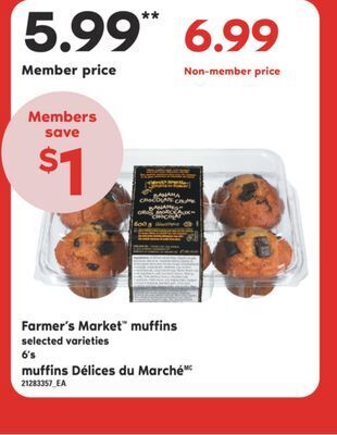 Valu-mart Muffins délices du marché offer