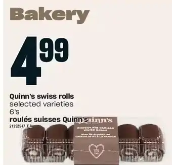 Independent Grocer Quinn's swiss rolls offer