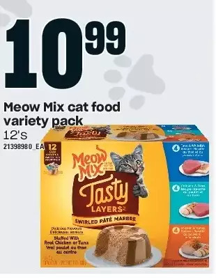 Loblaws Meow mix cat food offer