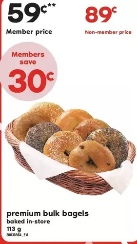 Loblaws Premium bulk bagels offer