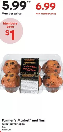Loblaws Farmer's market muffins offer
