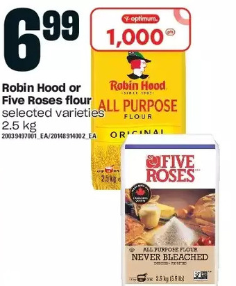 Independent Grocer Robin hood or five roses flour offer