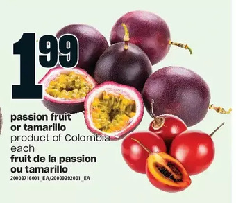 Independent Grocer Passion fruit or tamarillo offer