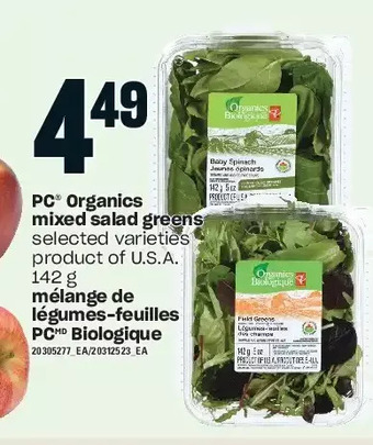 Independent Grocer Pc organics mixed salad greens offer