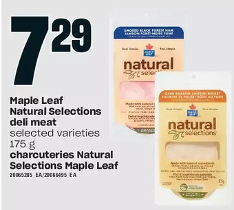 Independent Grocer Maple leaf natural selections deli meat offer