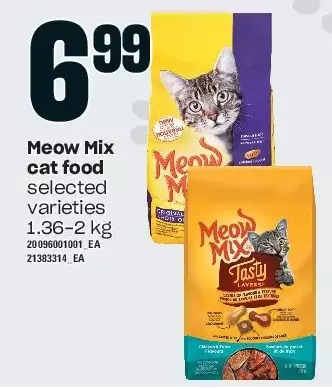 Independent Grocer Meow mix cat food offer