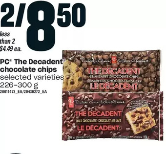 Independent Grocer Pc the decadent chocolate chips offer