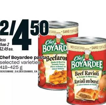 Independent Grocer Chef boyardee pasta offer
