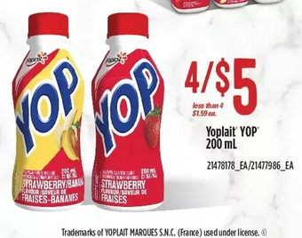 Independent Grocer Yoplait yop offer