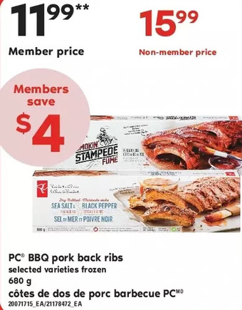 Independent Grocer Pc bbq pork back ribs offer