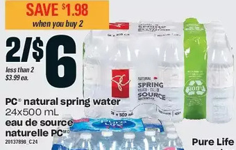 Independent Grocer Pc natural spring water offer