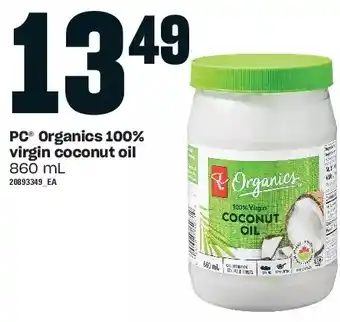 Independent Grocer Pc organics 100% virgin coconut oil offer