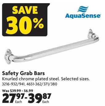 Home Hardware Safety grab bars offer