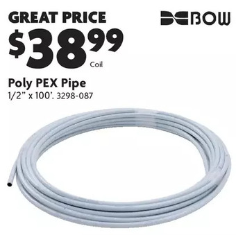 Home Hardware Poly pex pipe offer