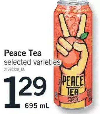 Fortinos Peace tea offer