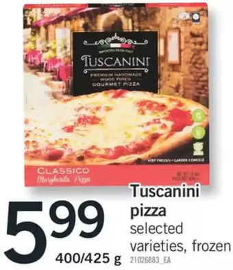 Fortinos Tuscanini pizza offer