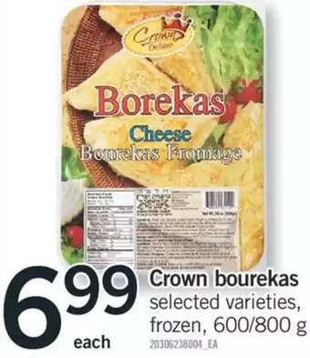 Fortinos Crown bourekas offer