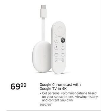 The Source Google chromecast with google tv in 4k offer