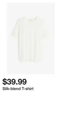 H&M Silk-blend t-shirt offer
