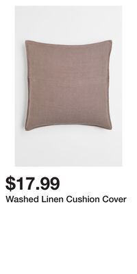 H&M Washed linen cushion cover offer