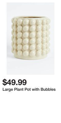 H&M Large plant pot with bubbles offer