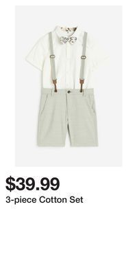 H&M 3-piece cotton set offer