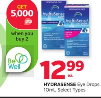 Rexall Hydrasense eye drops offer