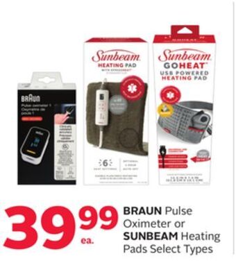 Braun pulse oximeter or sunbeam heating pads