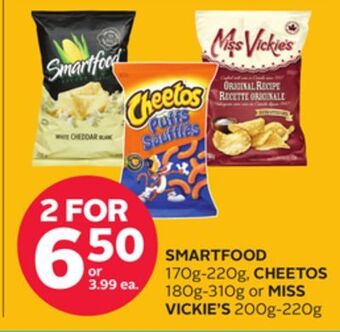 Rexall Smartfood 170g-220g, cheetos 180g-310g or miss vickie's 200g-220g offer