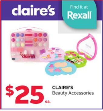 Rexall Claire's beauty accessories offer