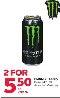 Rexall Monster energy drinks offer