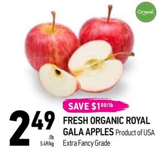 Coppa's Fresh Market Fresh organic royal gala apples offer