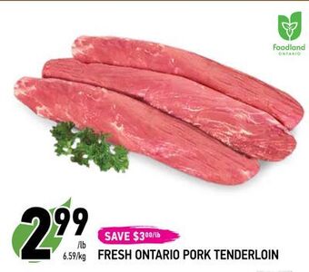 Coppa's Fresh Market Fresh ontario pork tenderloin offer