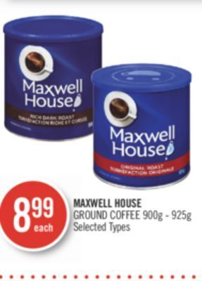 Shoppers Drug Mart Maxwell house ground coffee offer