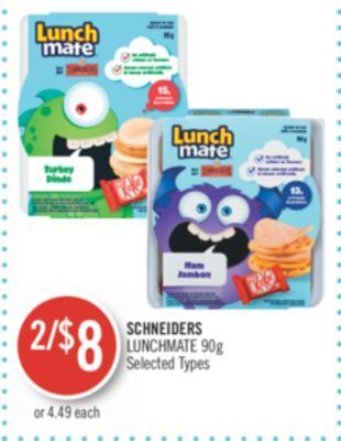 Shoppers Drug Mart Schneiders lunchmate offer
