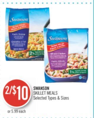 Shoppers Drug Mart Swanson skillet meals offer