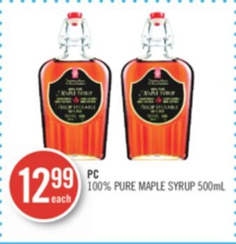 Shoppers Drug Mart Pc 100% pure maple syrup offer