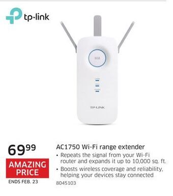 The Source Tp-link ac1750 wi-fi range extender offer