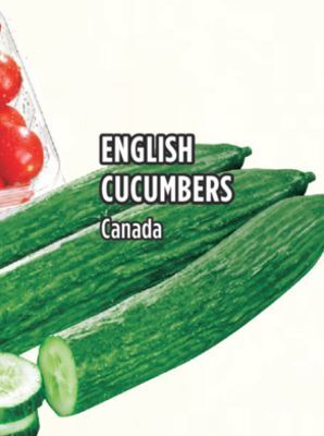 Marché Adonis English cucumbers offer