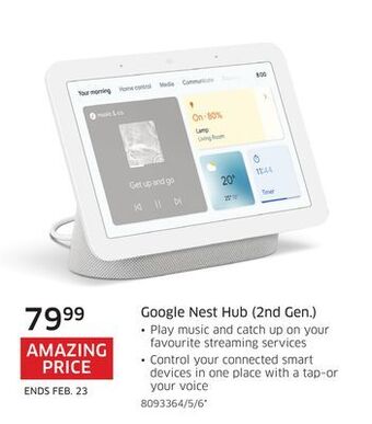 The Source Google nest hub (2nd gen.) offer