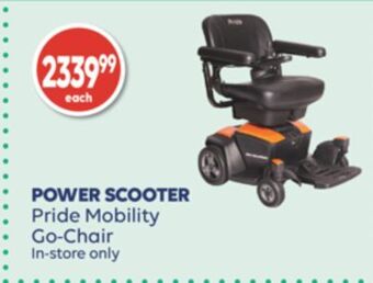 Wellwise by Shoppers Power scooter pride mobility go-chair offer